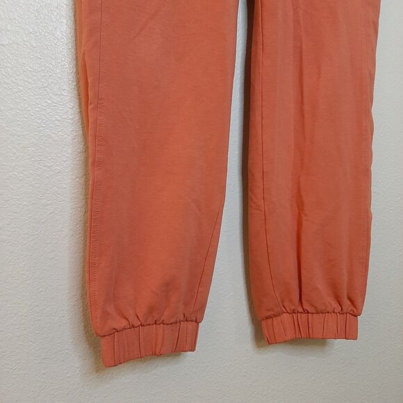 Joy Lab Sweatpants Orange Women Size XS / S Joggers High Waist With Pockets - Picture 4 of 10
